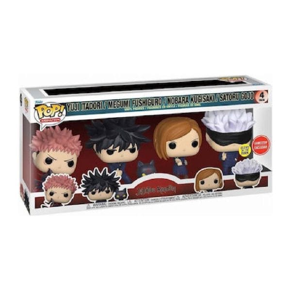 (*Banged Box) Funko Pop! 4-Pack Animation Jujutsu Kaisen S1