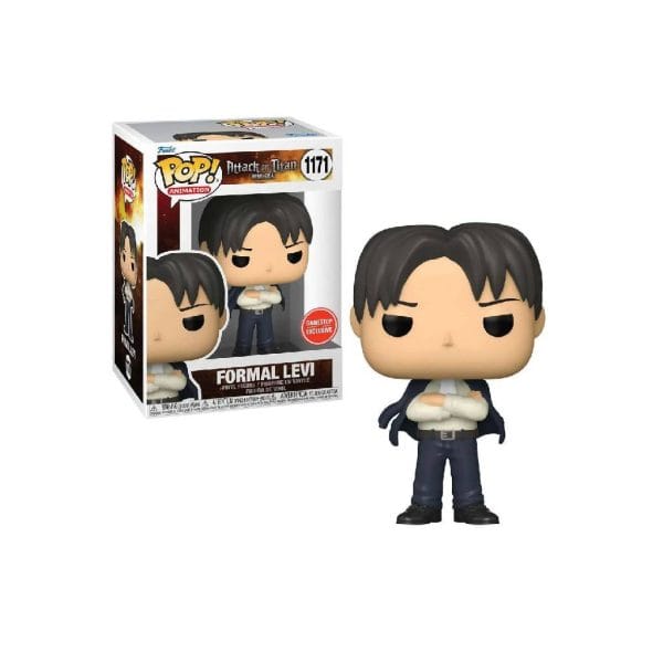 (*Banged Box) Funko Pop! Animation: Attack on Titan S4 - Formal Levi (Gamestop Exclusive) #1171 Vinyl Figure