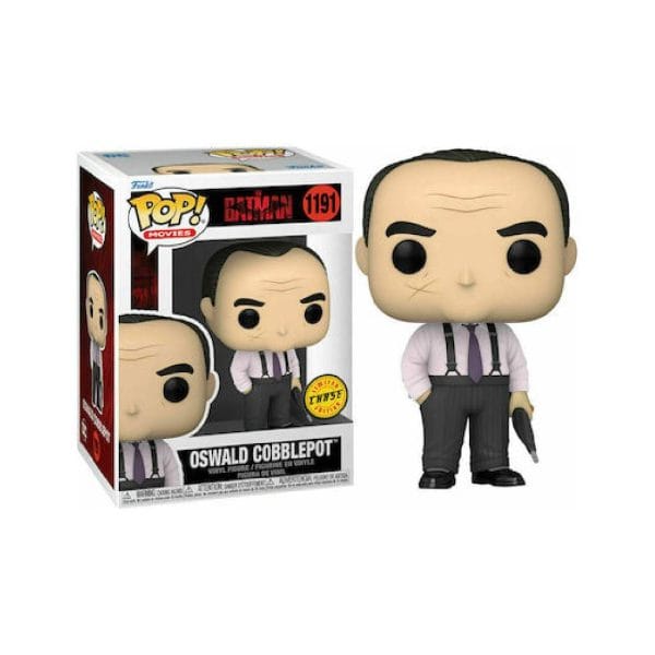 (*Banged Box) Funko Pop! Movies: The Batman - Oswald Cobblepot* #1191 Vinyl Figure Chase