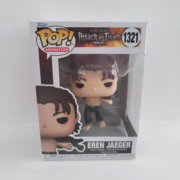 (*Banged Box) Funko Pop! Animation: Attack on Titan - Eren Jeager #1321 Vinyl Figure - Image 2