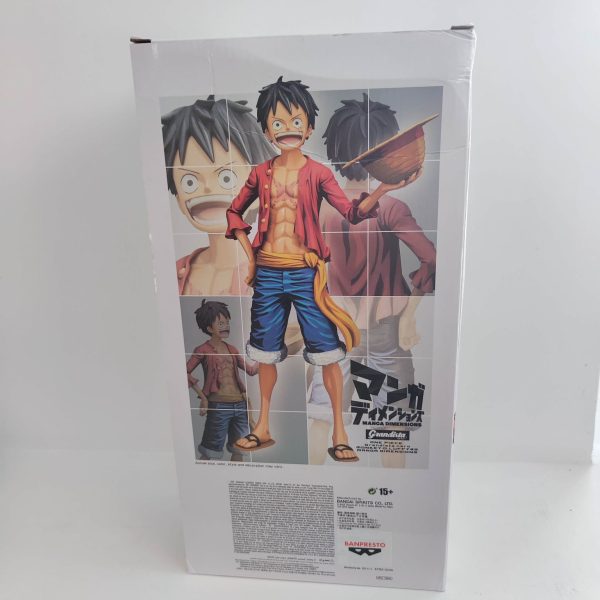 (*Banged Box) Banpresto Grandista Nero Manga Dimensions: One Piece - Monkey D. Luffy Statue (28cm) (18645) - Image 2