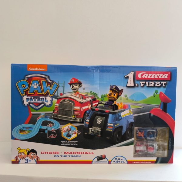 (*Banged Box) Carrera Slot 1.First: Paw Patrol – Chase & Marshall On the Track 1:50 (20063033) - Image 2