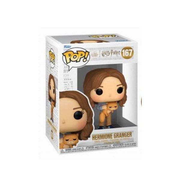 (*Banged Box) Funko Pop! &Buddy: Harry Potter Prisoner of Azkaban - Hermione Granger with Crookshanks #167 Vinyl Figure