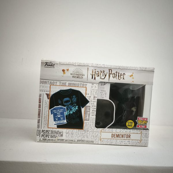 Funko Pop! & Tee (Adult)_ Harry Potter - Dementor (Glows in the Dark) Vinyl Figure and T-Shirt (XL)